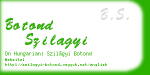 botond szilagyi business card