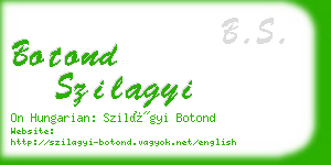 botond szilagyi business card